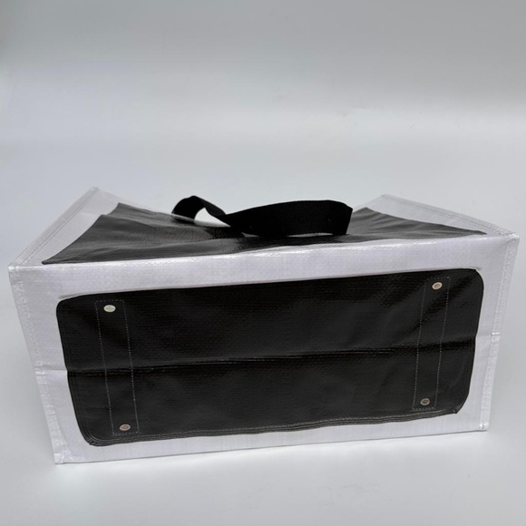 Grocery Bag made from Recycled Plastic Bottles with Novelty Bag Print in Black - Picture 3 of 11